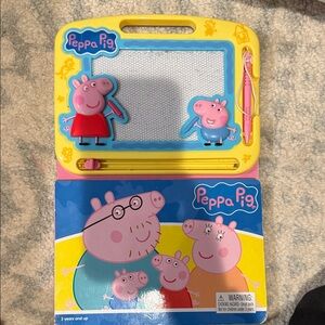 Peppa Pig Yellow and Blue Magnetic Drawing Board